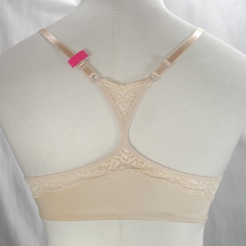34A Maidenform SE6574 Self Expressions Front Close UW Bra Beige NWT - Picture 5 of 5